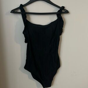 Aerie one Piece Full Coverage Ruffle strap swimsuit